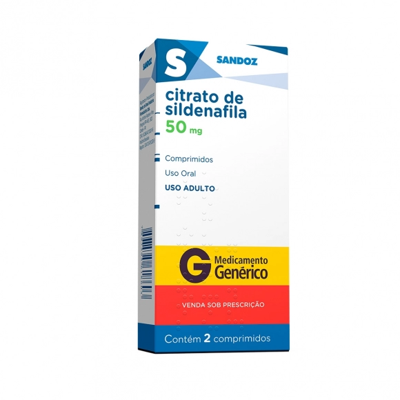 SILDENAFILA 50MG 2COM SANDOZ