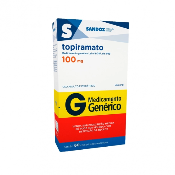TOPIRAMATO 100MG 60COM C1* SANDOZ
