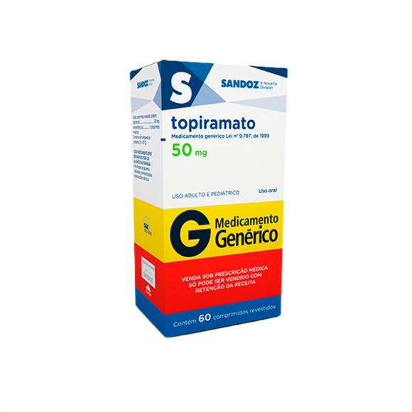 TOPIRAMATO 50MG 60COM C1* SANDOZ