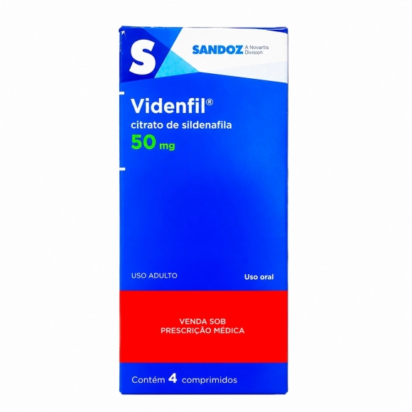 VIDENFIL 50MG 4COM SANDOZ