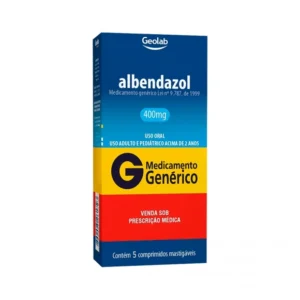 ALBENDAZOL 400MG 5COM GEOLAB