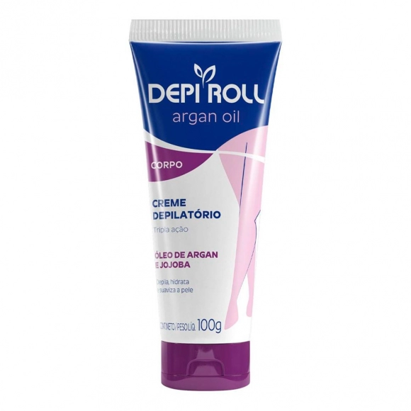 CREME DEPILATÓRIO CORPORAL ARGAN OIL 100G DEPIROLL