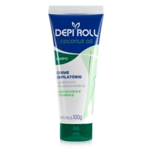 CREME DEPILATÓRIO CORPORAL ÓLEO DE COCO 100G DEPIROLL
