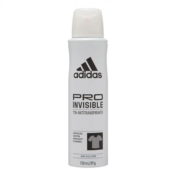 DESODORANTE AEROSSOL FEMININO ADIDAS INVISIBLE 150ML COTY