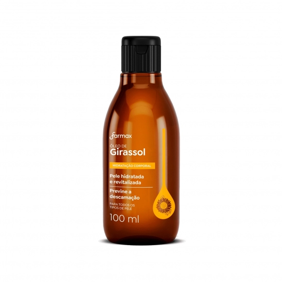 ÓLEO CORPORAL DE GIRASSOL ALMOTOLIA 100ML FARMAX
