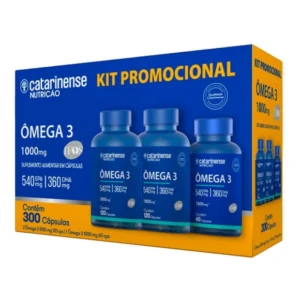 ÔMEGA 3 1000MG 300CAPS KIT PROMOCIONAL CATARINENSE