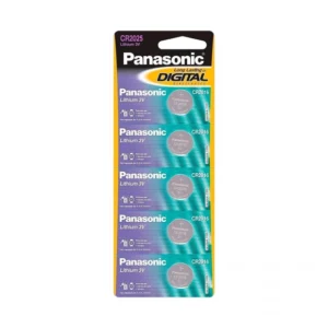 BATERIA 3VOLTS LITHIUM CR2025 C/5 PANASONIC