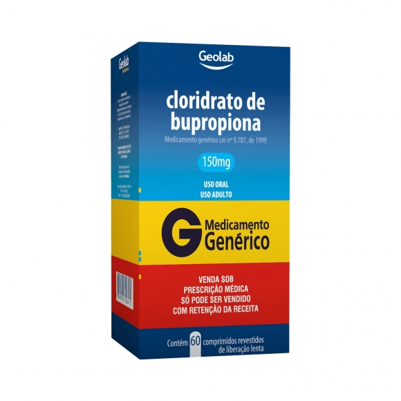 CLORIDRATO BUPROPIONA 150MG 60COM C1* GEOLAB