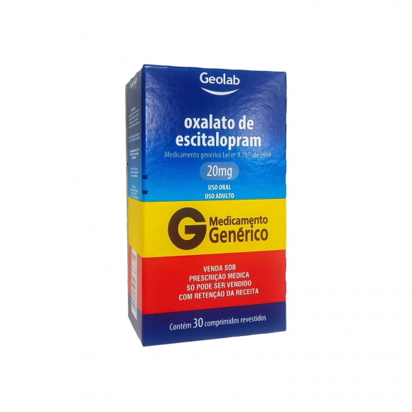 ESCITALOPRAM 20MG 30COM C1* GEOLAB
