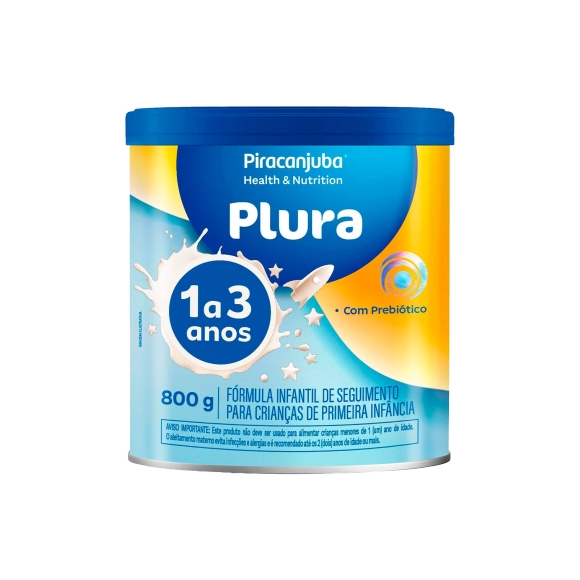 FÓRMULA INFANTIL PLURA 1 A 3 ANOS 800G PIRACANJUBA