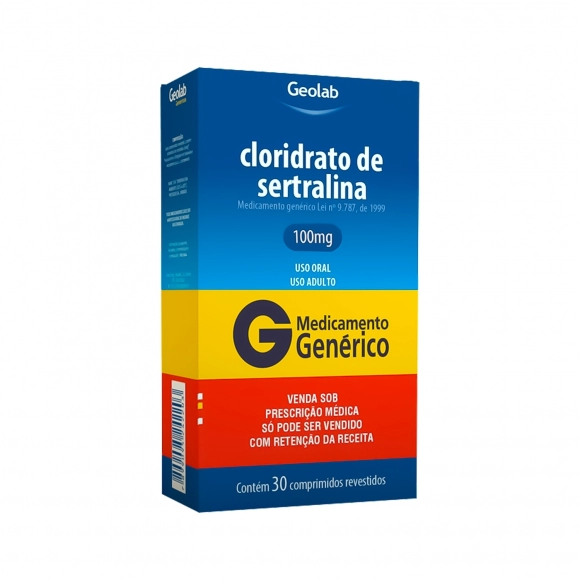 SERTRALINA 100MG 30COM C1* GEOLAB