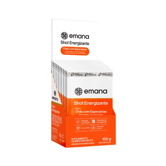 SHOT ENERGIZANTE DISPLAY C/20 5G EMANA PIRACANJUBA