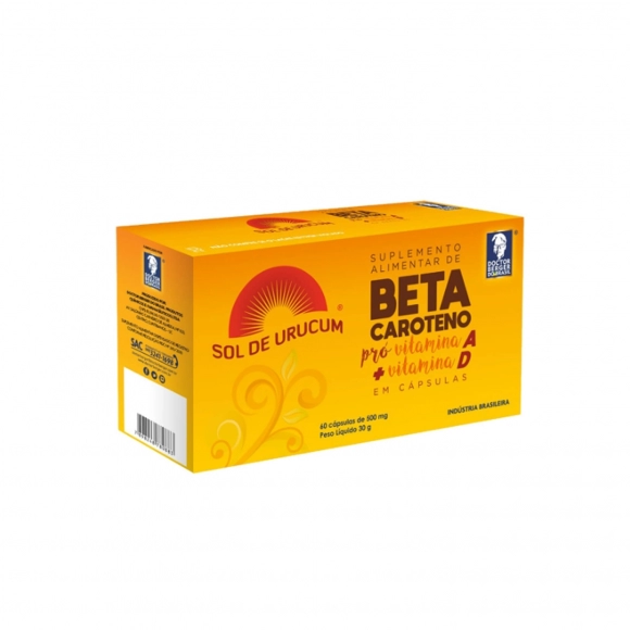 SOL DE URUCUM BETACAROTENO 500MG 60CAPS DOCTOR BERGER